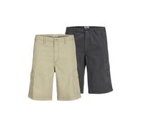 JJ REBEL Jrebcarlos Rebel Cargo Short 2 PK MP, Asfalto, XXL (Pack de 2) Hombres