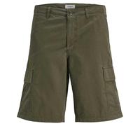 JJ REBEL Jrebcarlos Rebel Cargo Short Sn, Noche de Oliva, L Hombres