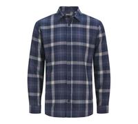 JJ REBEL JREBCHASE Camiseta de Cuadros LS, Sky Captain, S