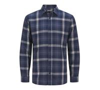 JJ REBEL Jrebchase Check Shirt LS Camisa, Sky Captain, S Hombres
