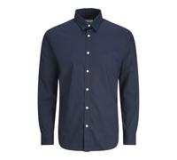JJ REBEL Jrebgavin Solid Shirt LS Noos Camisa, Sky Captain, S Hombres