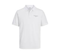 JJ REBEL Jrebjeans Rebel Print Polo SS, Blanco, S Hombres