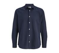 JJ REBEL Jrebmoss Sunny Shirt LS, Azul Marino, S Hombres