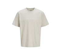 JJ REBEL Jrebrocky Logo tee SS Crew Neck, Moonbeam, L Hombres