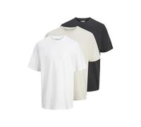 JJ REBEL Jrebrocky tee SS Crew Neck 3 Pack MP (3 Unidades), Negro, S