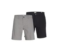 JJ REBEL Jrebsharp Chino Short 2 Pack MP, Ultimate Grey, S (Pack de 2) Hombres