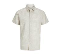JJ REBEL Jrebverdant Poplin Shirt SS, Moonbeam, XL Hombres