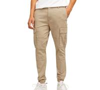 JJ REBEL Jrebmichael Slim Show Noos Pantalones Cargo, Vajilla, 34W / 32L para Hombre