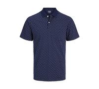 JJ REBEL Polo para Hombre Jrebgavin AOP SS, Azul Medieval, L