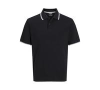 JJ REBEL Polo para Hombre Jrebzell SS Sn, Negro, XS