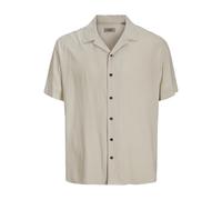 JJ REBEL Shirt Jrebwater Resort-Camiseta SS, Moonbeam, XS Hombres