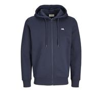 JJ REBEL Sudadera con Capucha Jrebrebel Logo Zip Hood Chaqueta Deportiva, Sky Captain, S para Hombre