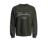JJ Rebel Sudadera para Hombre Jrebnewyork Crew Neck Sn, Verde, XL