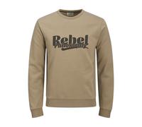 JJ rebel Sweat Crew Neck Jrebrakim-Sudadera con Cuello Redondo, Cashew Roasted, XL para Hombre