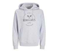 JJ REBEL Sweat Hood Jrebgrant Sudadera con Capucha, Color Blanco, M para Hombre