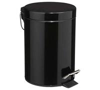 5five - Papelera metálica Redonda colorama 3l Negra