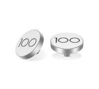 JJC 1Pieza Botón de liberación Suave Compatible con cámara Digital Leica Q3 43, Q3, Q3 Monochrom, Q2, botón de Obturador de Agujero roscado Plano (100 Aniversario Plateado)