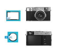 JJC: 2 protectores para visores delantero y trasero compatibles con Fujifilm X100VI y X100V; protectores de visor de dureza 9H, antihuellas y antiarañazos (instalación por adsorción electrostática)