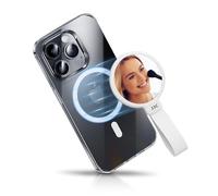 JJC 2IN1 Magnetic Phone Selfie Mirror & Phone Ring Holder, Magnetic Make Up Mirror for iPhone 16 15 14 13 12 Pro MAX Plus, mag-Safe Case & All Phones Vlog Selfie Mirror