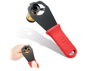 JJC Abridor de casete de película de longitud extendida de 35 mm con agarre de silicona suave, herramienta de eliminación de cartuchos de película de metal premium 120 135, herramienta de cuarto