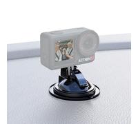 JJC Action Cam - Soporte para coche con ventosa para DJI Osmo Action 5 Pro/4/3 & Hero 13/12/11, ventosa con tornillo 1/4 20 para Insta360 X5 y Osmo 360