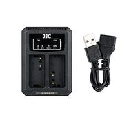 JJC Adaptador de cargador de batería dual USB para Panasonic DMW-BLC12 / Sigma BP-51 / Leica BP-DC12 batería de cámara digital