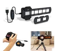 JJC - Adaptador de digitalización de película con Juego de Luces LED Convierte película Negativa de 35 mm y Diapositiva a JPEG Digital, lámpara LED USB de 10 Niveles de Brillo
