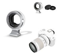 JJC Adaptador de montaje EF/EF-S a EOS R AF, pie de trípode desmontable de montaje de metal tornillo de 1/10.2 cm-20, convertidor de adaptador de montaje de enfoque automático compatible con Canon EOS