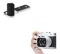 JJC Agarre de metal en forma de L compatible con Fujifilm GFX100RF, tipo Arca de liberación rápida, agarre de mano compatible con el clip de cámara de captura de diseño pico V3, mejora la sensación de