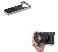 JJC Agarre de metal en forma de L compatible con Sony A7C II, A7C R, agujero de 1/4-20, tipo Arca, agarre de mano compatible con Apple AirTag, mejora la sensación de mano, reemplaza el GP-X2 original