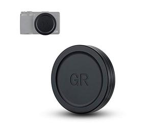 JJC Aluminum Lens Cap Cover Protector for Ricoh GR IIIx GR IIIx HDF GR3x HDF GR III GR III HDF GR3 HDF GR II GR2 with Soft EVA Interior -Black