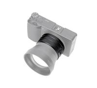 JJC Anillo adaptador de lente mejorado para cámara Ricoh GR IIIx GR3x HDF | Sustituye a GA-2, de aleación de aluminio, cierre seguro de push-lock, compatible con lente de teleconvertidor GT-2 o filtro