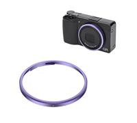 JJC Anillo de metal para decoración de lente para cámara Ricoh GR IV, sustituye a GN-3, color morado
