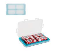JJC Caja de almacenamiento de 4 ranuras de plástico duro para 4 baterías de 9 V