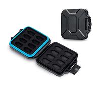 JJC Caja de Tarjeta de Memoria Caja Delgada para 16 Tarjetas Micro SD Micro SDXC Micro SDHC TF, Caja de Transporte de Almacenamiento de Tarjeta MSD portátil Antichoque Resistente al Agua