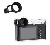 JJC Cámara ocular redonda de silicona suave, visor compatible con cámara Fujifilm GFX100RF, cámara de adaptación ocular del visor y dial de ajuste de dioptrías (fácil de instalar con ojal), color
