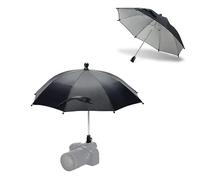 JJC Camera Hot Shoe Umbrella, Parasol Cubierta de Lluvia Paraguas Portátil Resistente a la Intemperie Protege la Cámara de la Lluvia Nieve Luz del Sol (Dia. 19.7''/ 50cm)