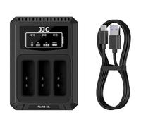 JJC Cargadores de batería triples con puerto tipo C para batería Canon NB-13L, cargador de batería de cámara USB de repuesto para cargador de batería Canon CB-2LH