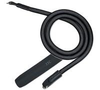 JJC Correa de cuello para cámara, 100 cm, cuerda de nailon minimalista, almohadilla de piel, correa de hombro para cámara réflex digital, carga máxima de 60 kg, suave, antideslizante, Negro, 100cm