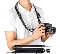JJC Correa universal de liberación rápida para cámara [versión mejorada elegante] correa ajustable para el hombro y el cuello + placa de liberación rápida Arac Swiss para cámaras Canon, Nikon, Sony,