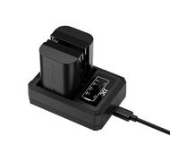 JJC DCH-E6TC Cargador Doble Para Canon LP-E6 / LP-E6N