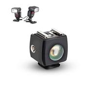 JJC de disparador de flash esclavo óptico de zapata adaptador de sincronización con sensor óptico de PC Socket, & 1/4 ¡± -20) - Casquillo de cold shoe para todos los flashes Speedlight con estándar ISO 518 caliente shoe-1 Pack