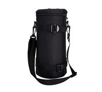 JJC DLP-7, Funda para Objetivo, 125 x 290 mm, Resistente al Agua, de Lujo, con Correa, Color Negro