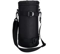 JJC DLP-7, Funda para Objetivo, 125 x 290 mm, Resistente al Agua, de Lujo, con Correa, Color Negro