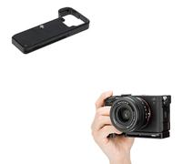 JJC Empuñadura de metal compatible con Sony A7C II, A7C R, agujero de 1/4-20, tipo Arca, mango compatible con Apple AirTag, mejora la sensación de mano, reemplaza el GP-X2 original