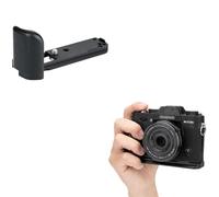 JJC Empuñadura de metal en forma de L compatible con Fujifilm X-T30 III, X-T30II, X-T30, X-T20, X-T10, mango de liberación rápida tipo Arca, mejora la sensación de mano, reemplaza el MHG-XT10 original