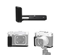 JJC Empuñadura de metal para cámara digital Fujifilm GFX100RF, mango GFX 100RF con placa de liberación rápida Arca de aleación de aluminio, soporte antideslizante en L, agarre de silicona mejorado