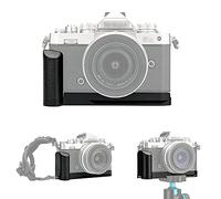 JJC Empuñadura de Metal para Nikon Z FC Cámara, Arca Tipo Suizo Placa de Liberación Rápida - Antideslizante L Bracket Empuñadura Mejorada - Reemplaza Nikon Z FC-GR1 Empuñadura, Plata