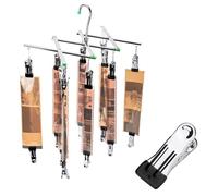 JJC Estante colgante de 35 mm, 120 unidades, de acero inoxidable, resistente al viento, con 10 clips, antideslizante, marco plegable compatible con películas negativas 135 120 4x5