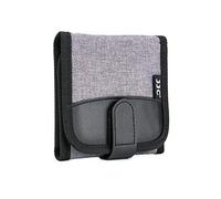 JJC Estuche de filtro de 4 bolsillos para filtro redondo de hasta 82 mm, bolsa plegable para filtro de lente con paño de limpieza de microfibra, bolsa de filtro de fotografía profesional